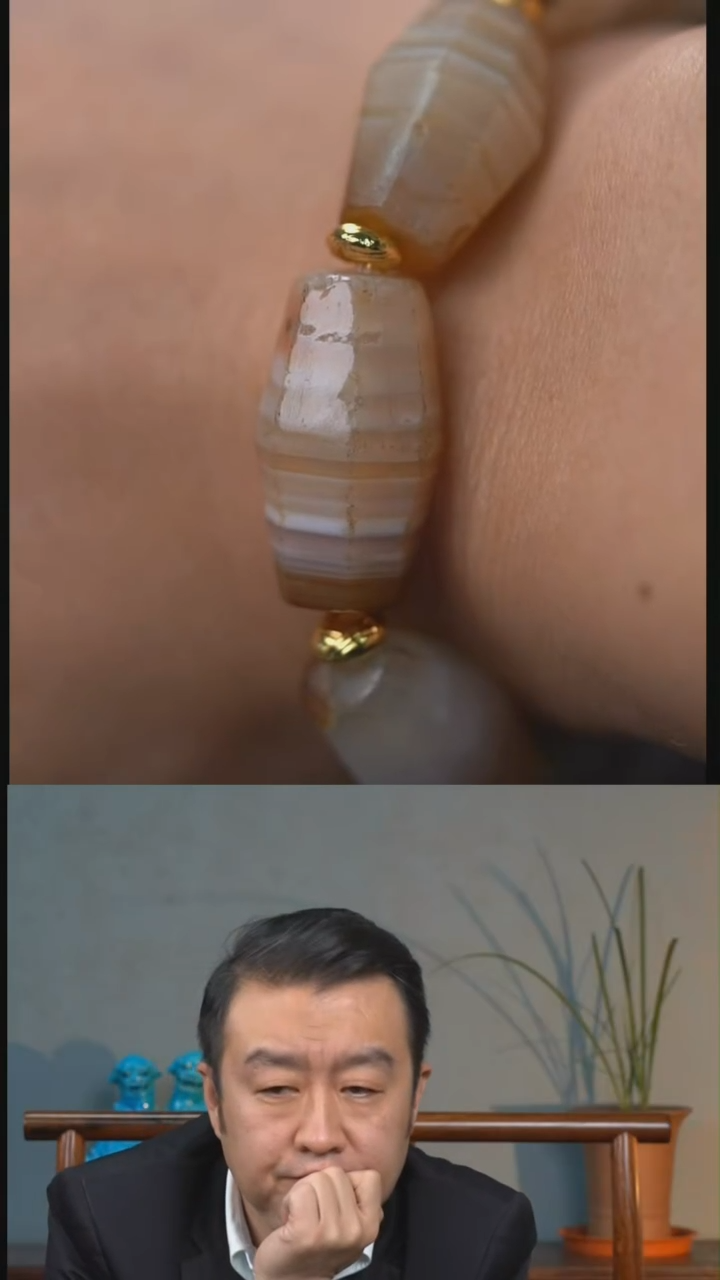 【闪购商品】玛瑙格古明代玛瑙多棱珠手串