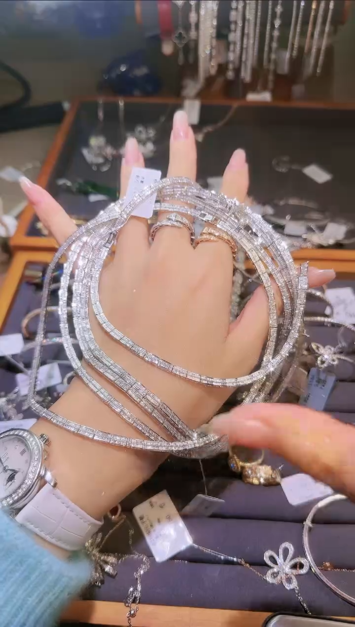 【闪购商品】钻石项圈18K金镶嵌精选10-项圈多样性发一条