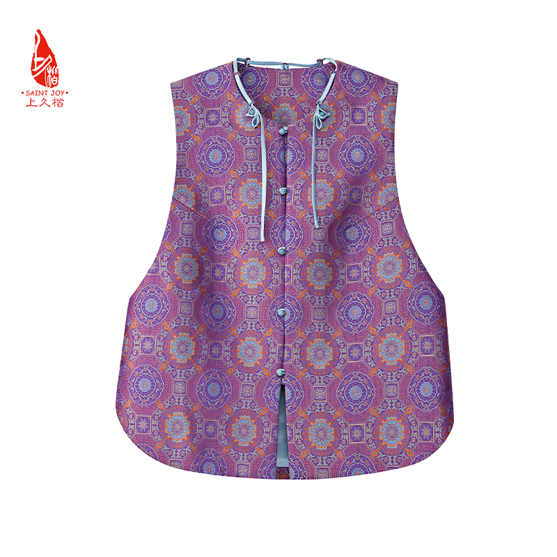 上久楷新中式宋锦通勤轻奢百搭马甲万字地夔龙花卉锦CY1044207012