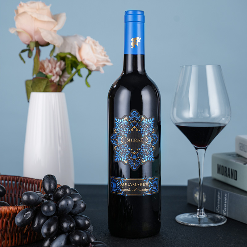 澳大利亚原瓶进口国王徽章海蓝之花干红葡萄酒