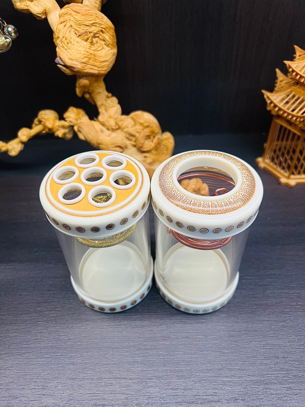 杨连平新款葫芦皮七孔竹根独眼60蝈蝈罐