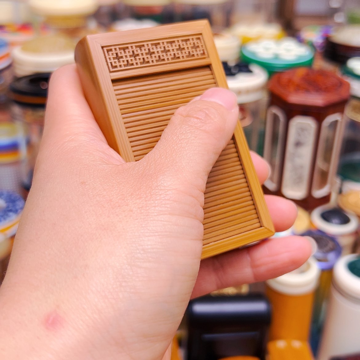 【闪购商品】黄蛉盒➕双格卷帘门竹蛉盒