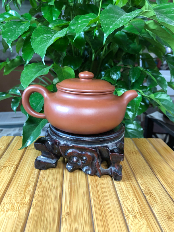 国工葛强全手工制作小煤窑朱泥仿古壶（190cc）