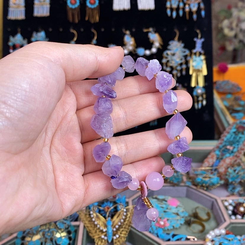 【闪购商品】紫晶手绳未镶嵌咕****O