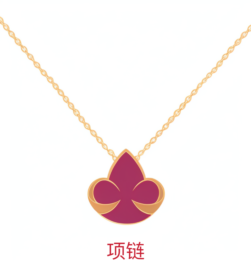 链子925银莫桑石 花花项链 坠链经典镶嵌链坠
