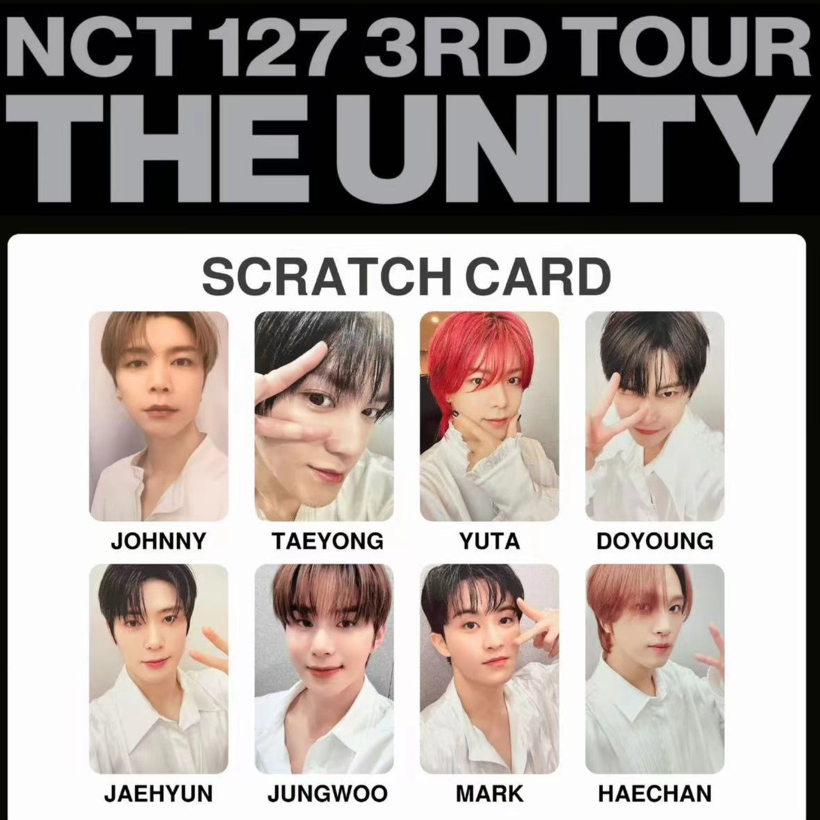 NCT127  快闪1.0 2.0 演唱会刮刮卡 周边 随机卡合集