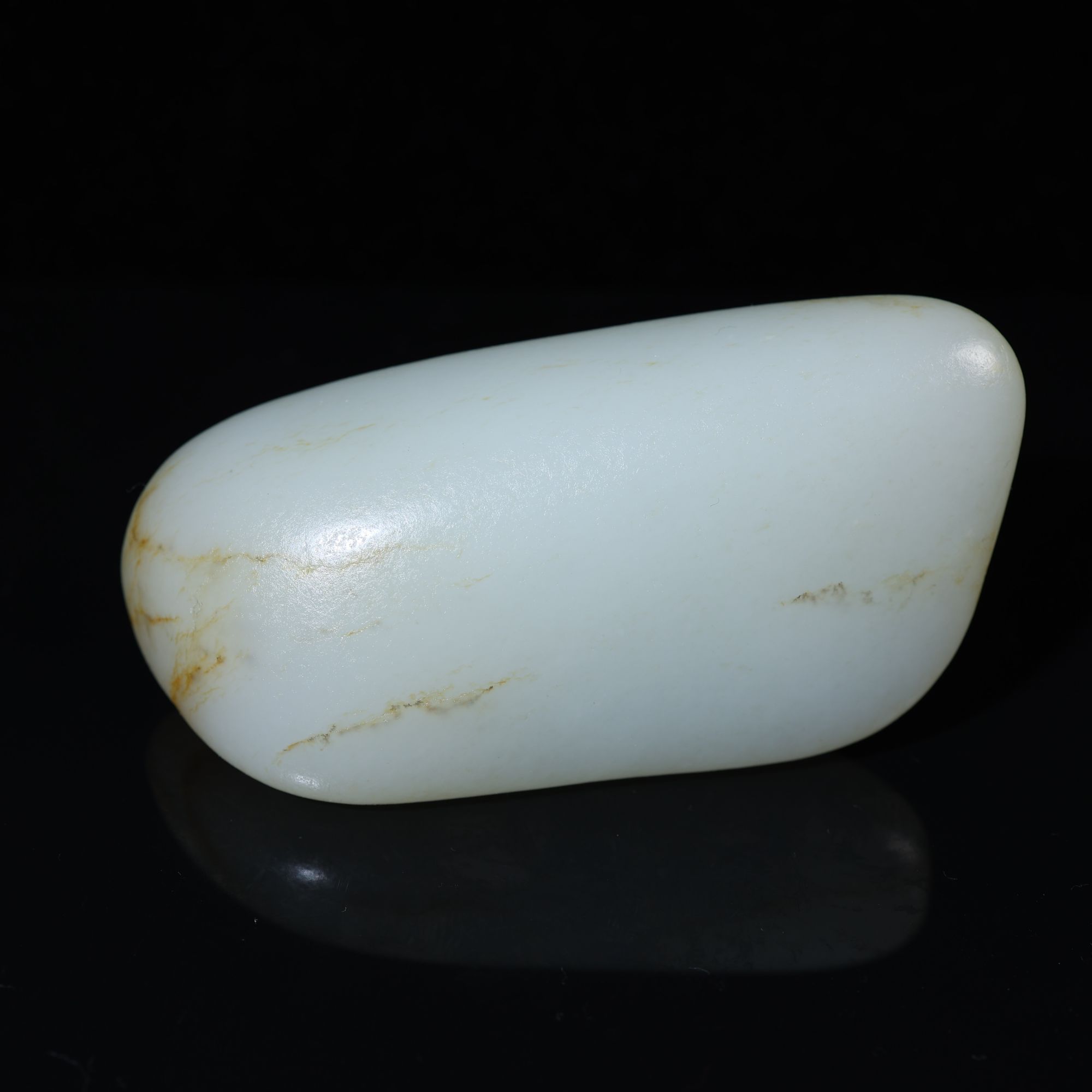 和田玉原石光白籽139克