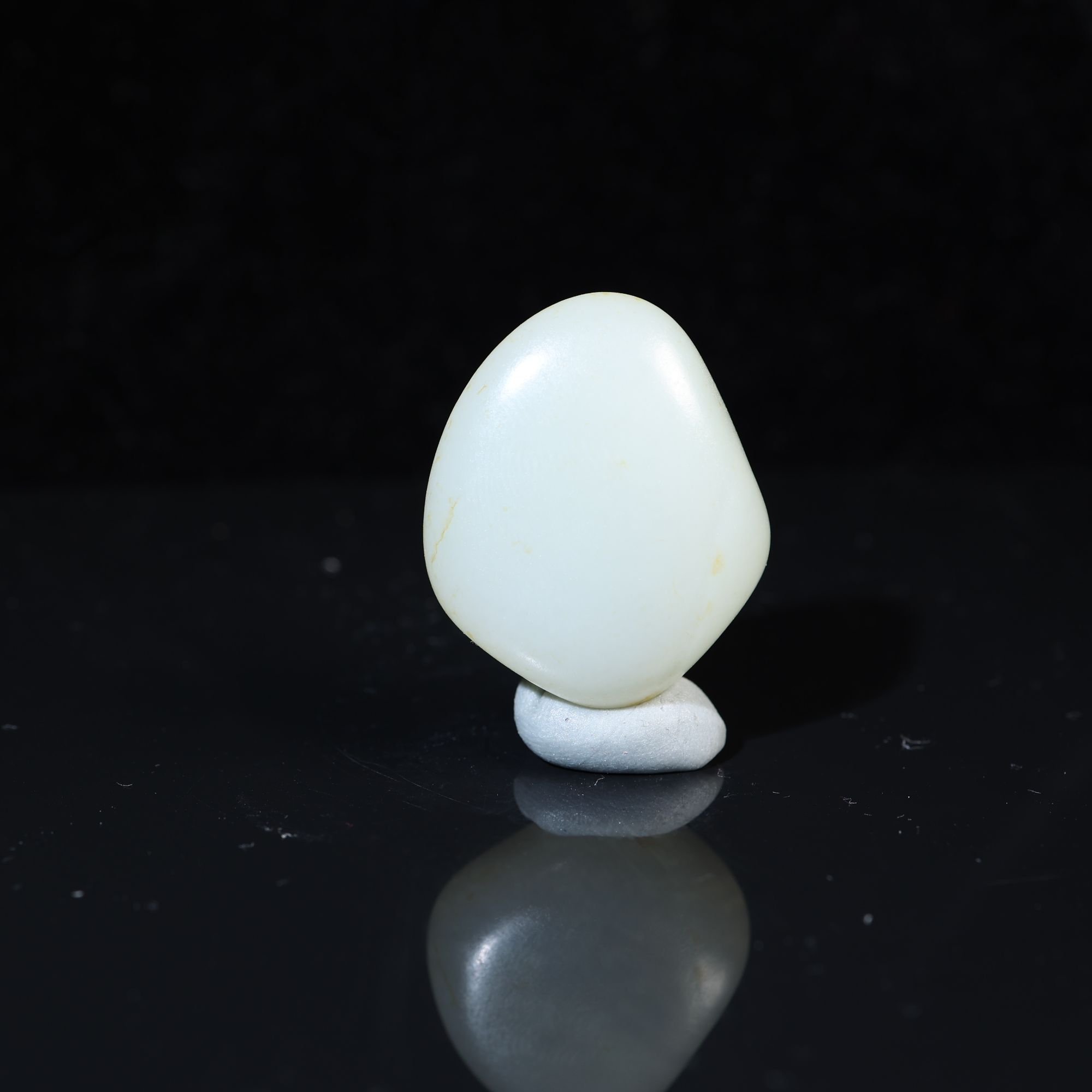 和田玉原石光白籽18克