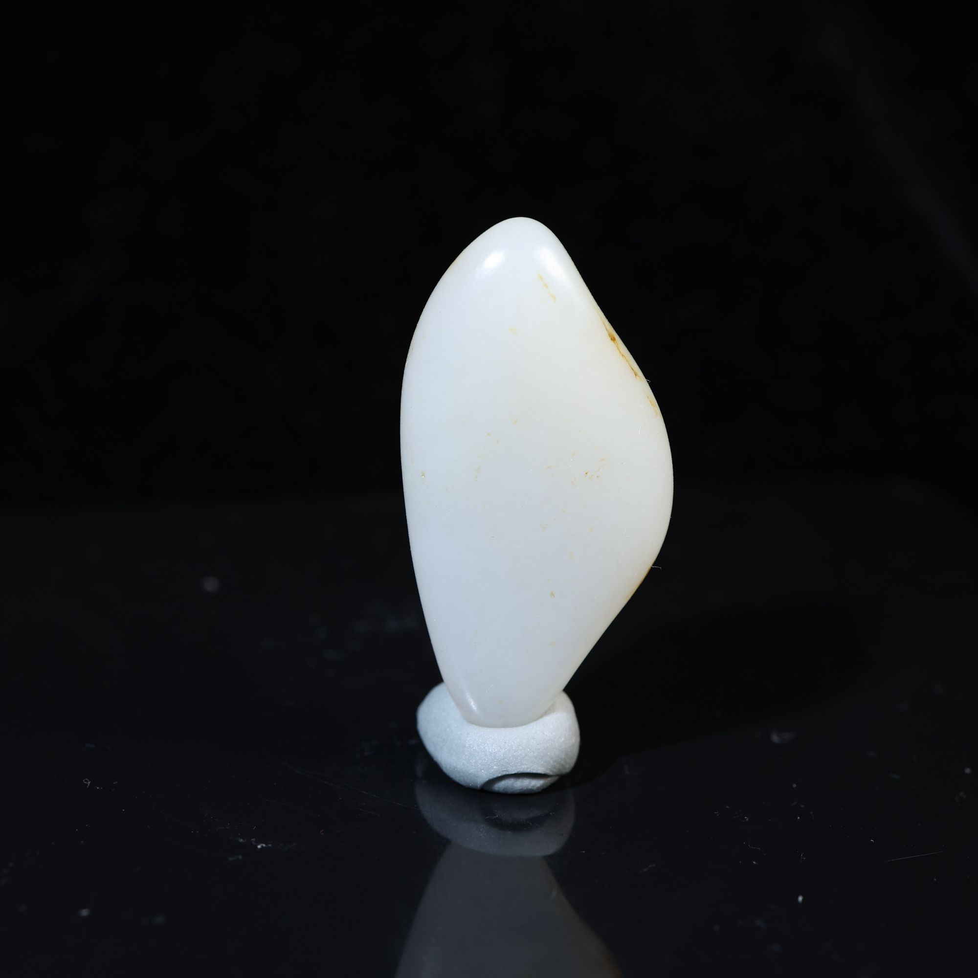 和田玉原石光白籽19克