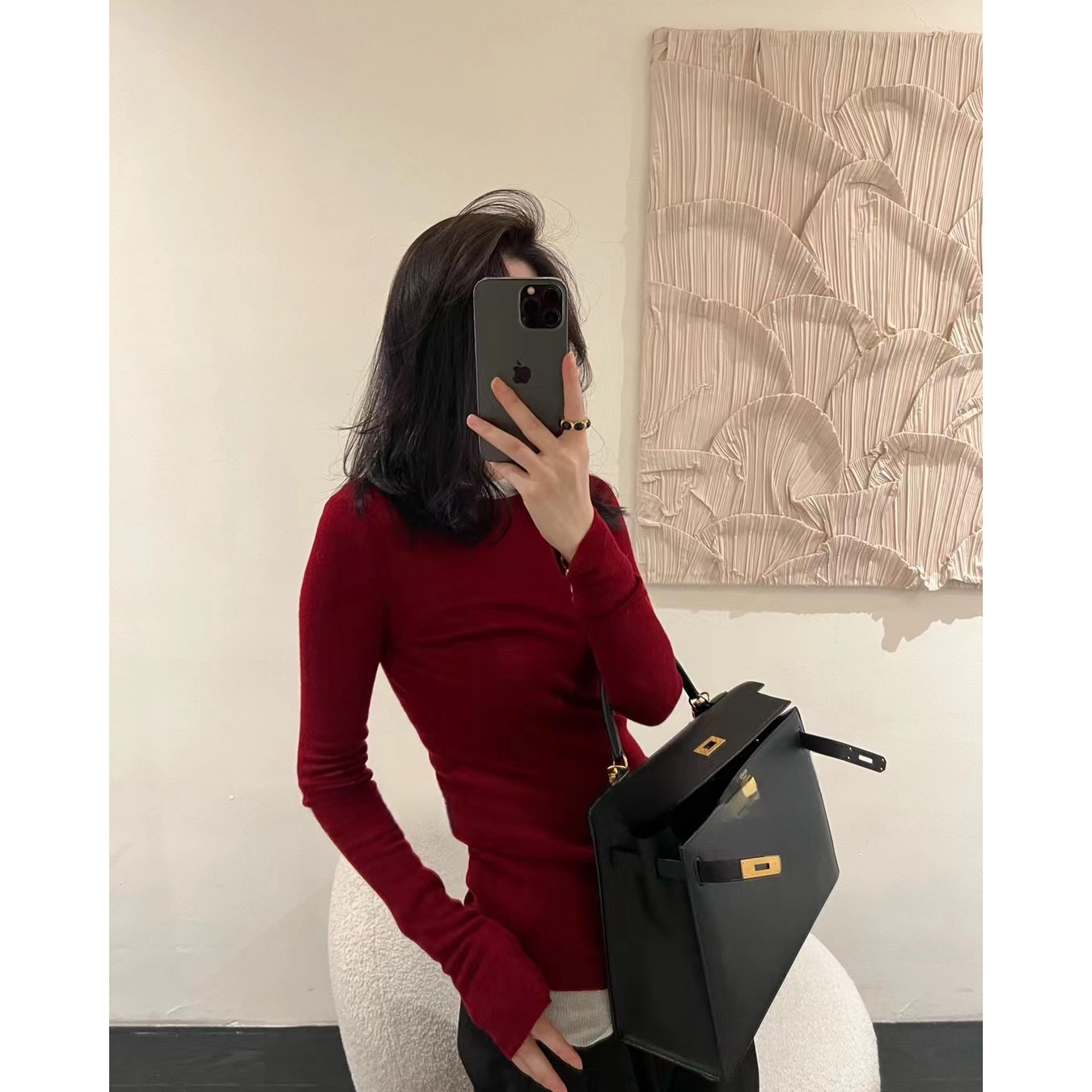 年度清仓【灿漫主意】秋冬新款修身内搭打底针织通勤打底衫上衣女