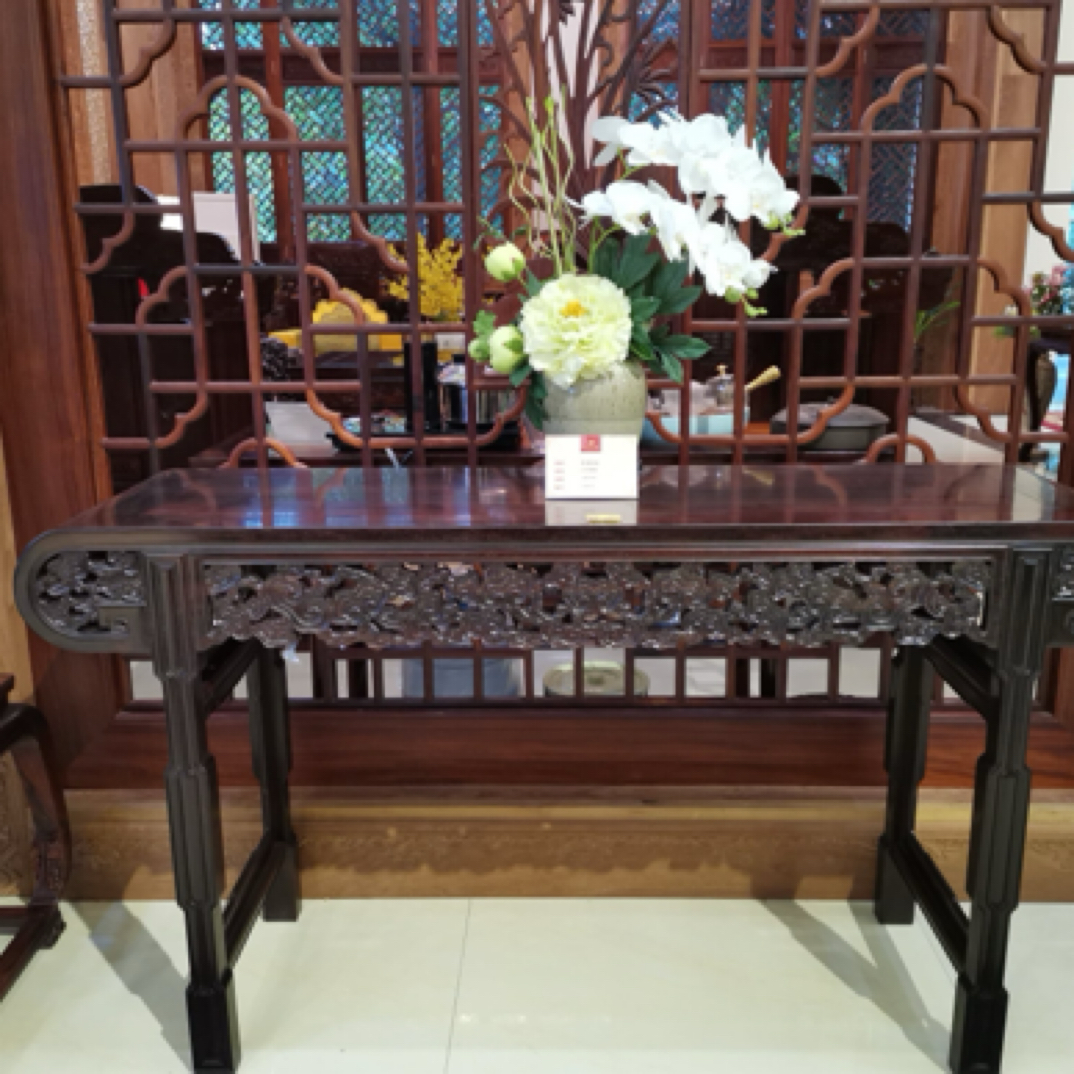 东方古典印度小叶紫檀菩提条案 规格148/42/82 供桌 玄关桌