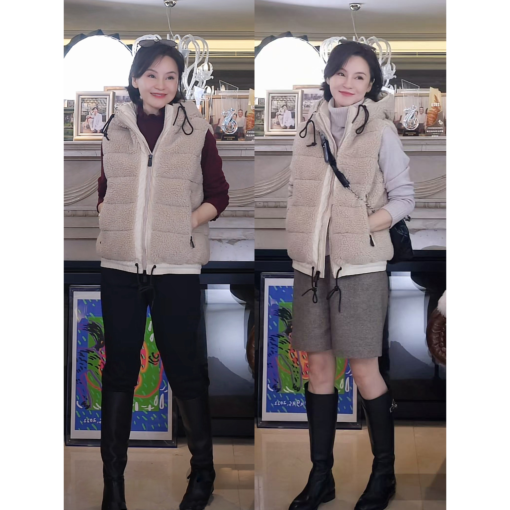 我是摩羯 M家鹅绒马甲 90白鹅绒800蓬及细美丽诺羊毛连帽外套