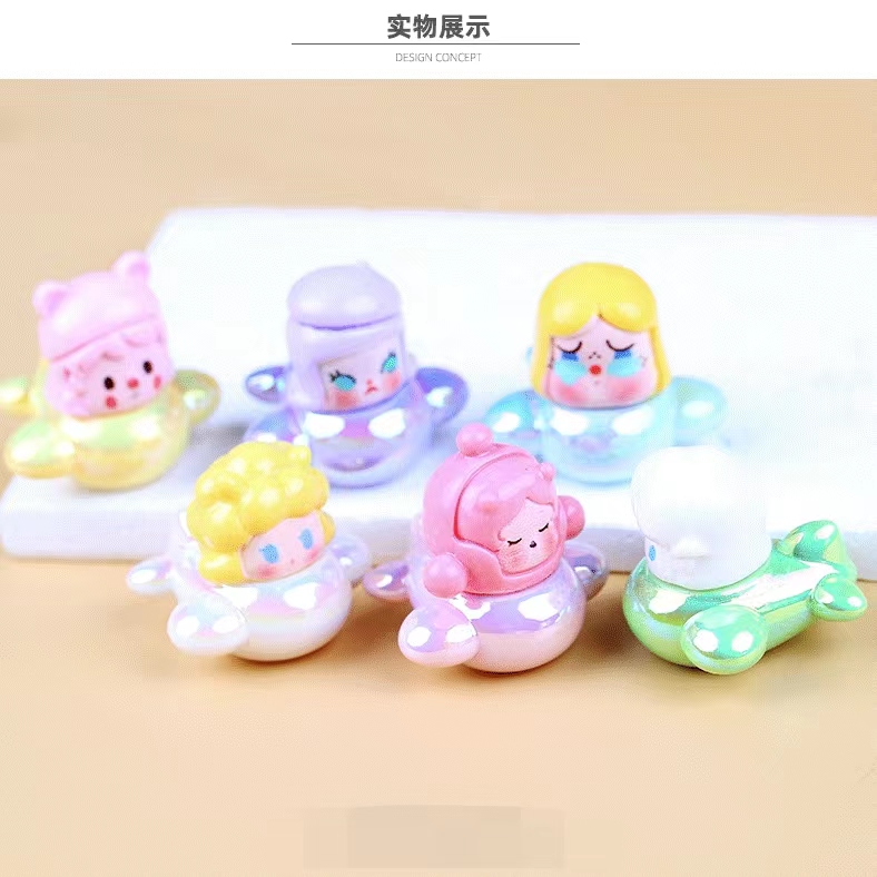 （对对碰+许愿+九宫格）电镀泡泡飞机树脂diy钥匙扣摆件纯手工产品