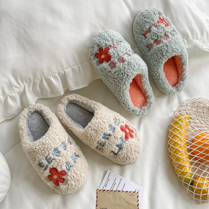 棉拖鞋女秋冬季2023新款居家室内保暖毛绒包头拖鞋情侣家用棉拖男