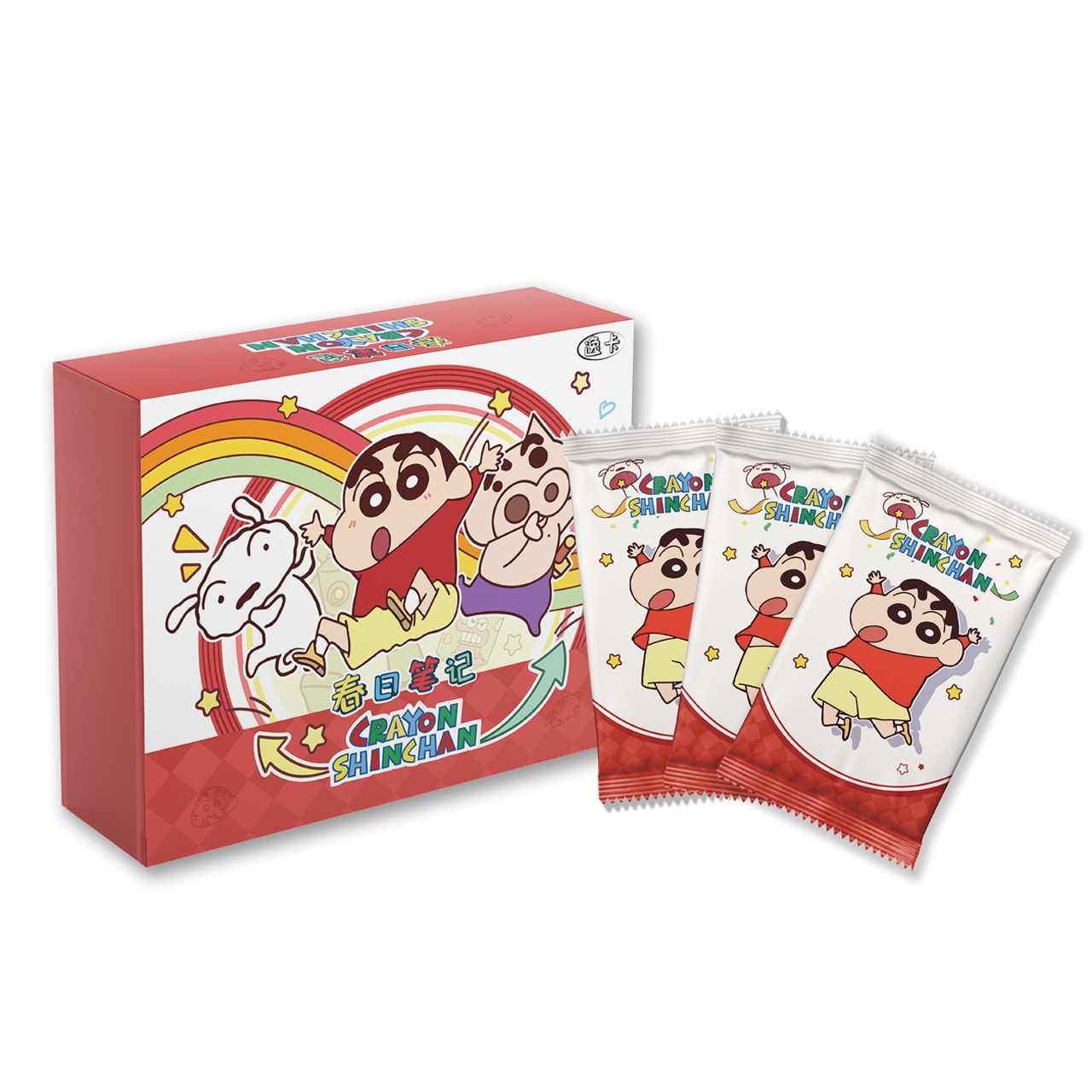 【拆包】春日笔记·蜡笔小新 国产二创收藏卡牌盲盒（默认代拆）