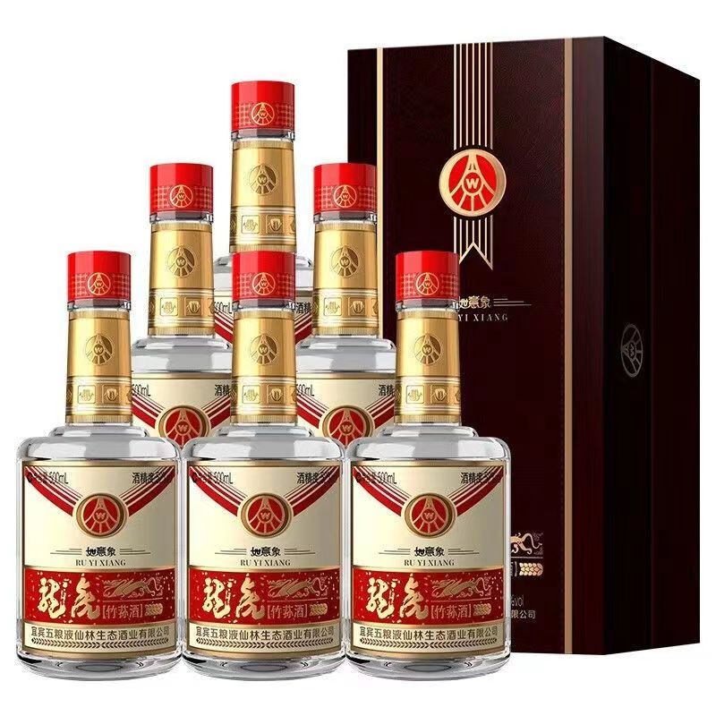 龙虎五粮液仙林生态龙虎如意象（竹荪酒）礼盒装52度500ML
