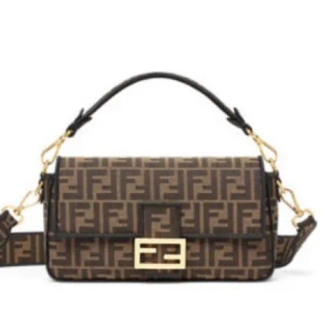99新 FENDI/芬迪 Baguette老花腋下斜挎包/00048