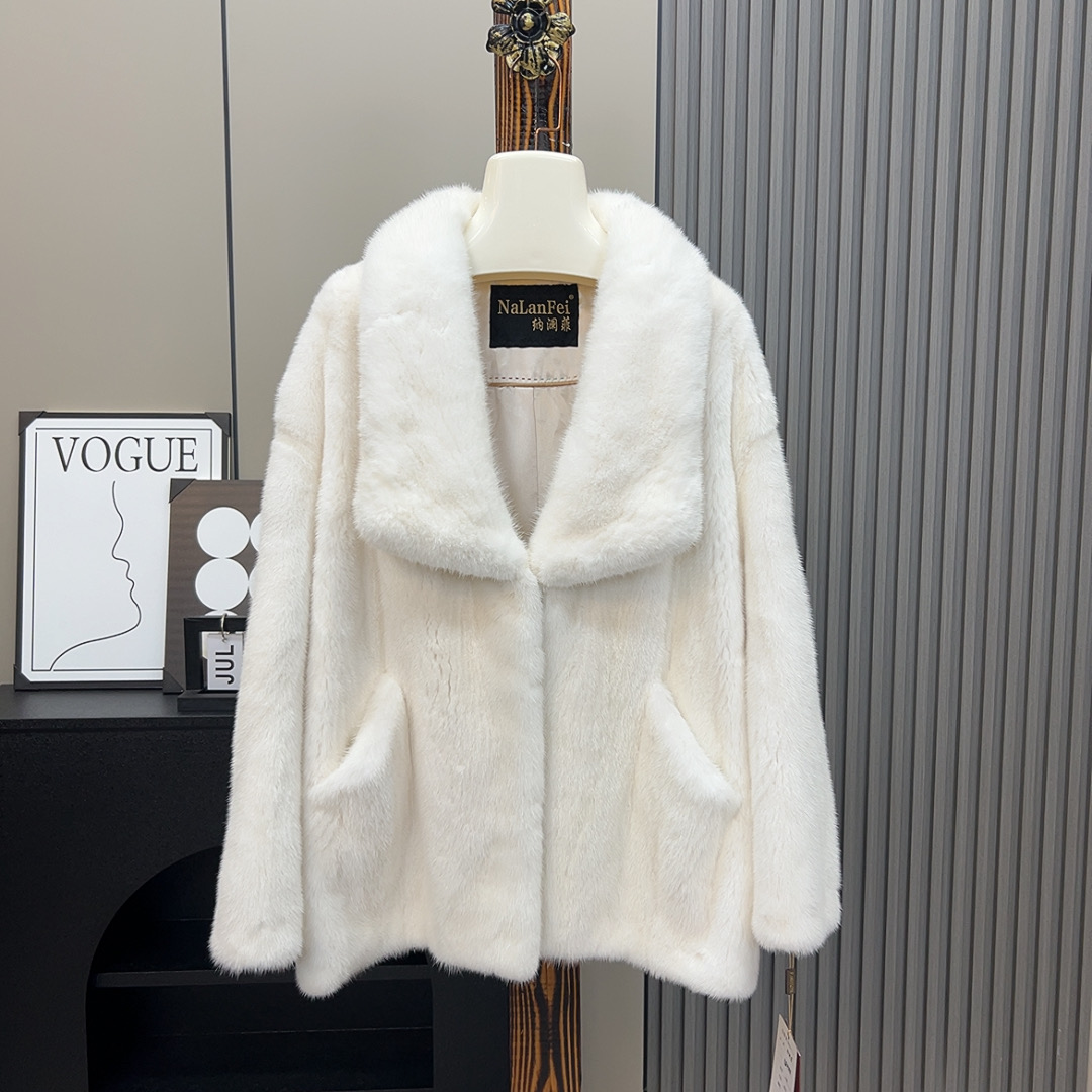 NALANFEI/纳澜菲 2368#紫金短二貂皮外套