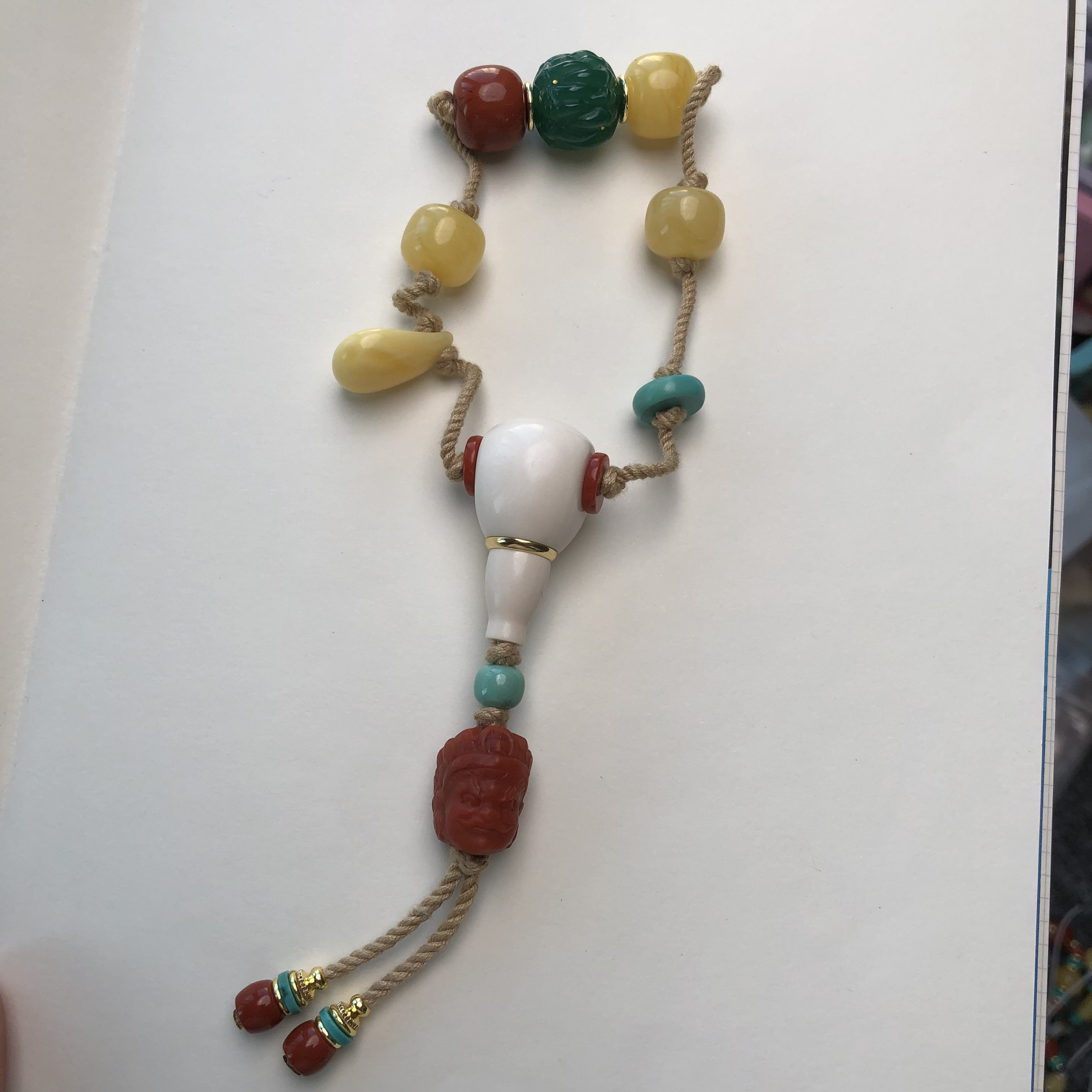 精品文玩配饰大尺寸套装猛犸三通，适用于11毫米及11毫米以内珠串