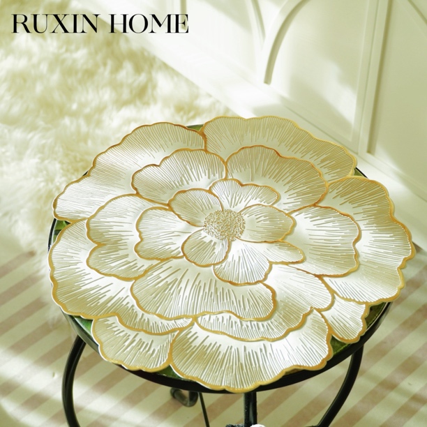 牡丹花北欧风创意装饰垫餐垫西餐垫pvc桌垫隔热防滑防烫杯垫餐厅