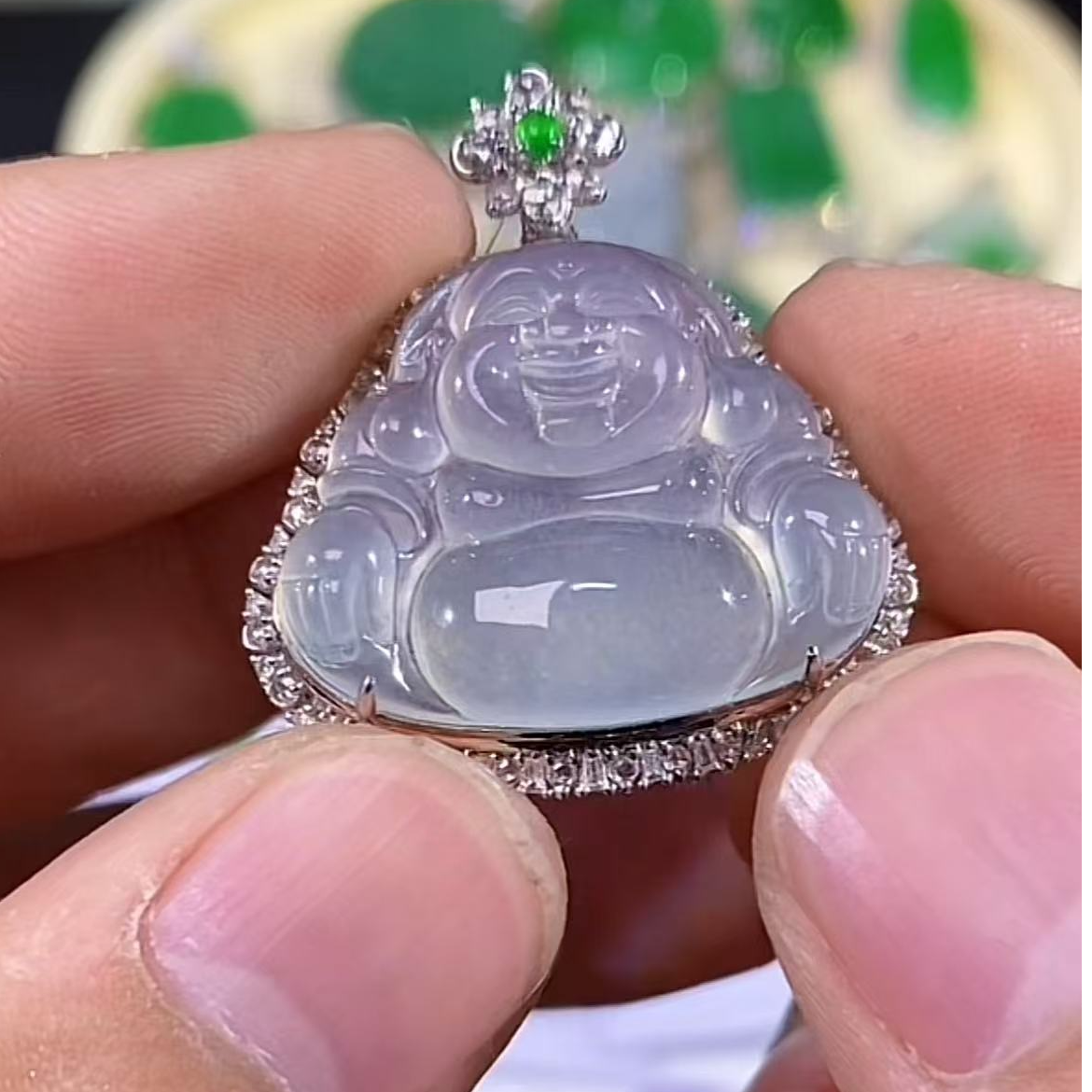 天然缅甸翡翠吊坠