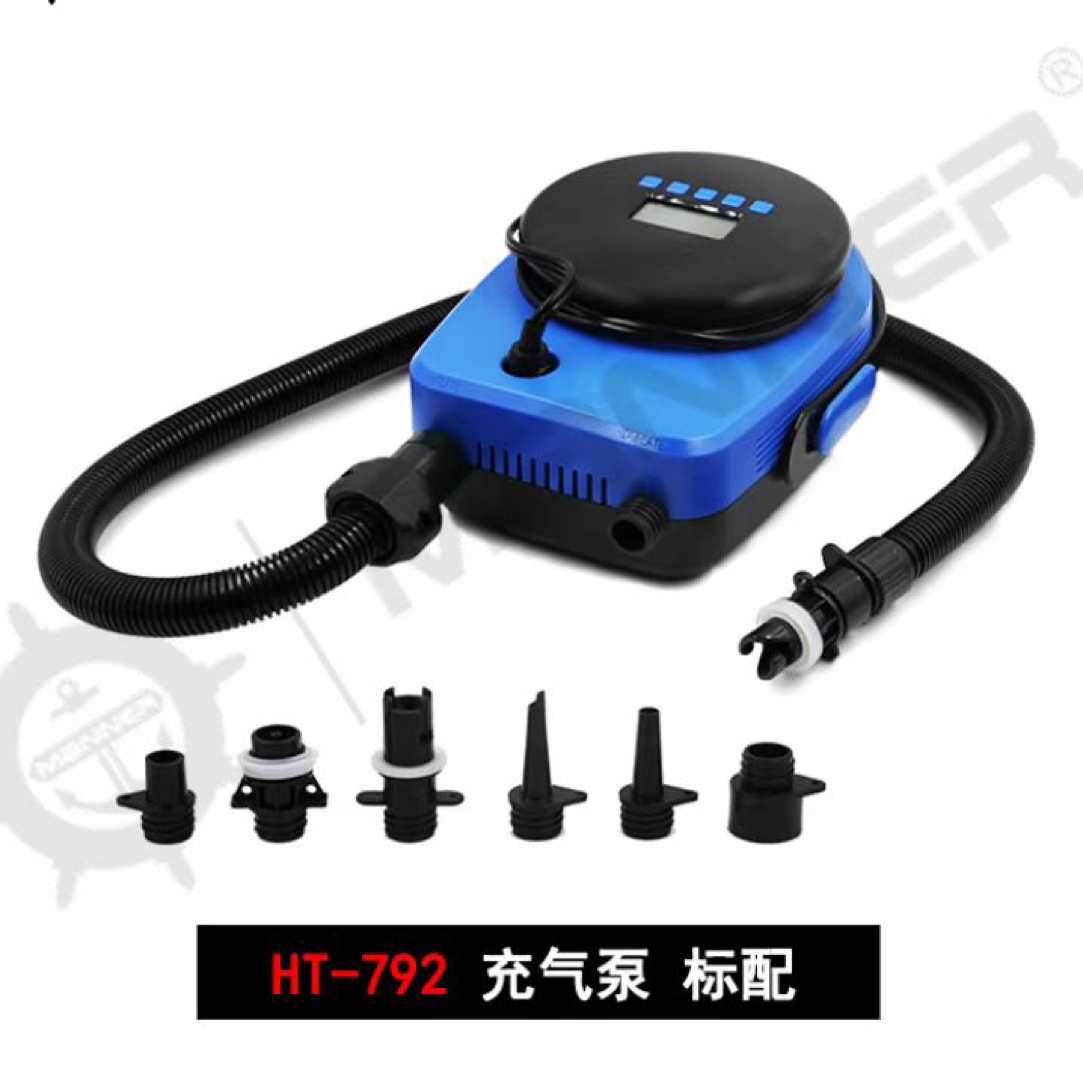 钓鱼浮台电动泵冲锋舟sup桨板12V高压泵皮划艇充气帐篷浮筒充气泵