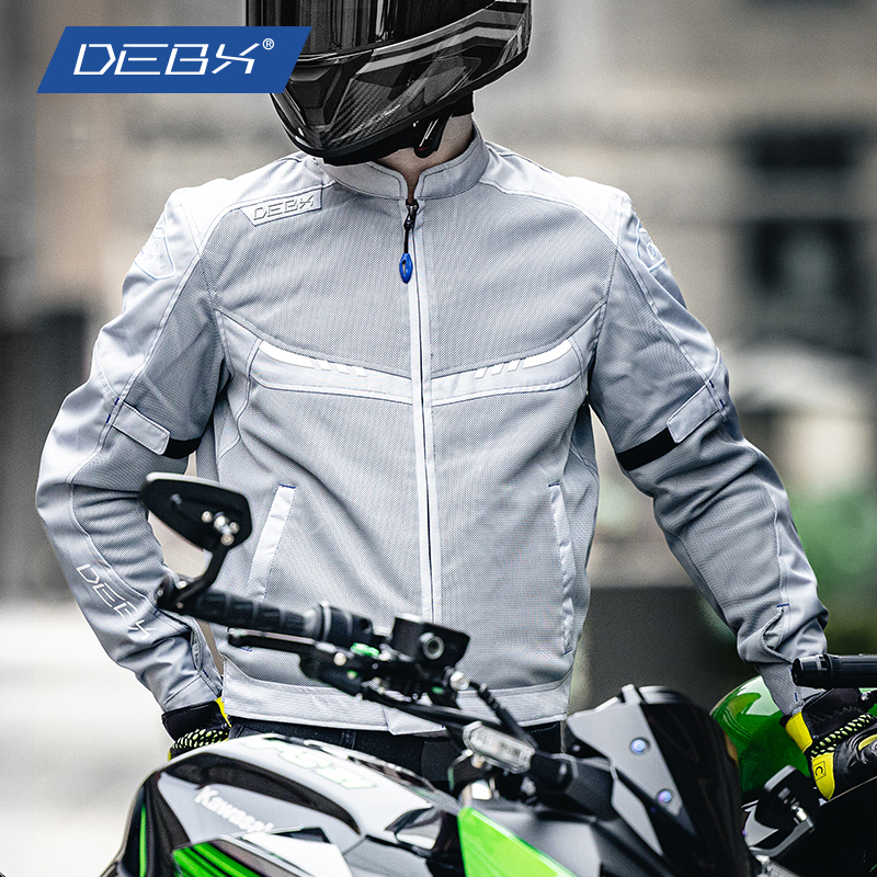 DEBX德博斯探索摩托车骑行服夏季网眼透气防摔机车服骑士装备男女