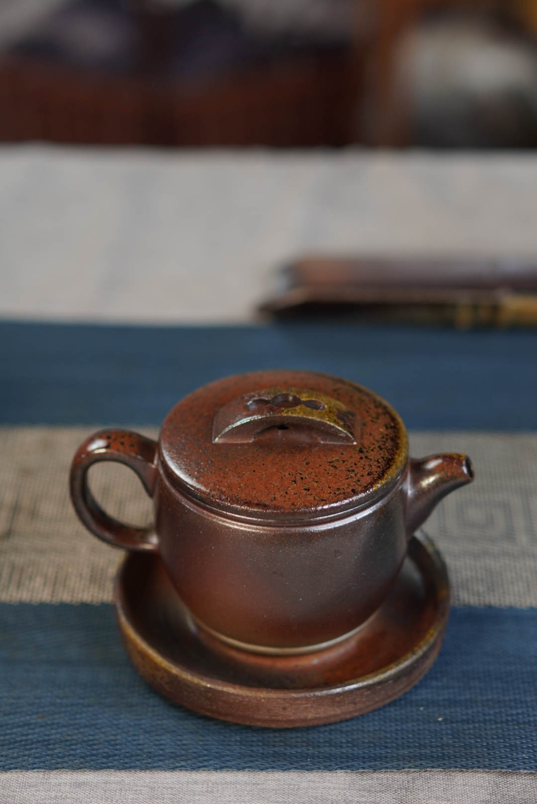 柴烧紫砂壶天青汉瓦