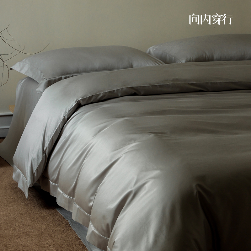 向内穿行A类200支【萧索】埃及棉轻奢床上四件套全棉纯棉高端床品