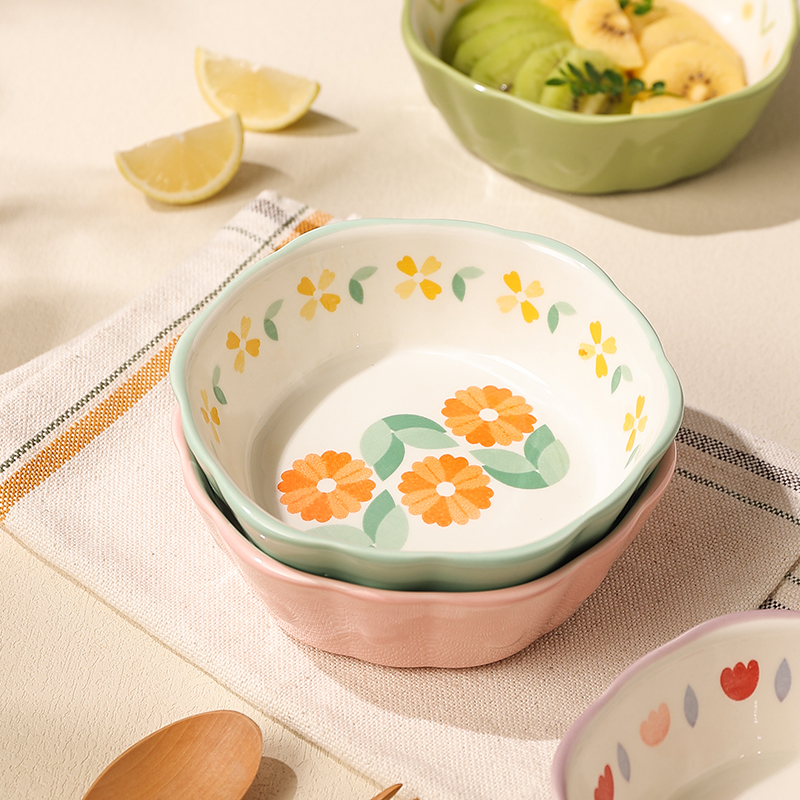 空气炸锅专用碗和烤盘舒芙蕾烤碗鸡蛋羹蒸碗辅食小碗家用精致陶瓷