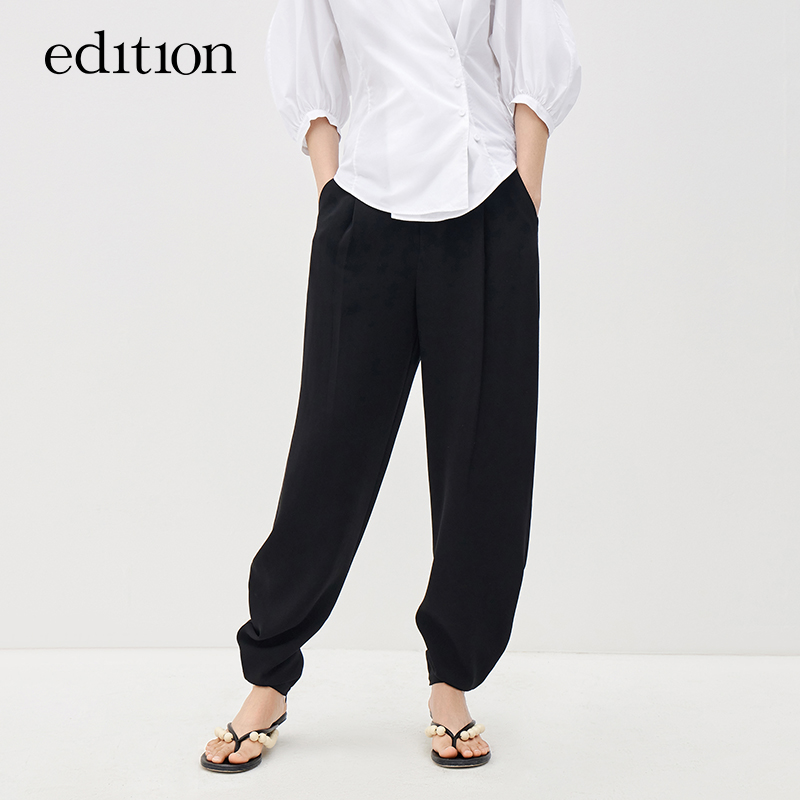 edition醋酸休闲裤小众香蕉廓形#EBB2PATT02