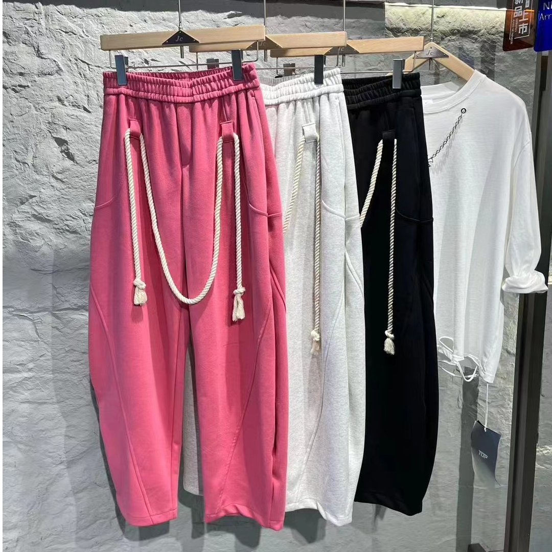 （老细头）默认微瑕孤品男女同款潮流百搭中性新款休闲长裤休闲裤