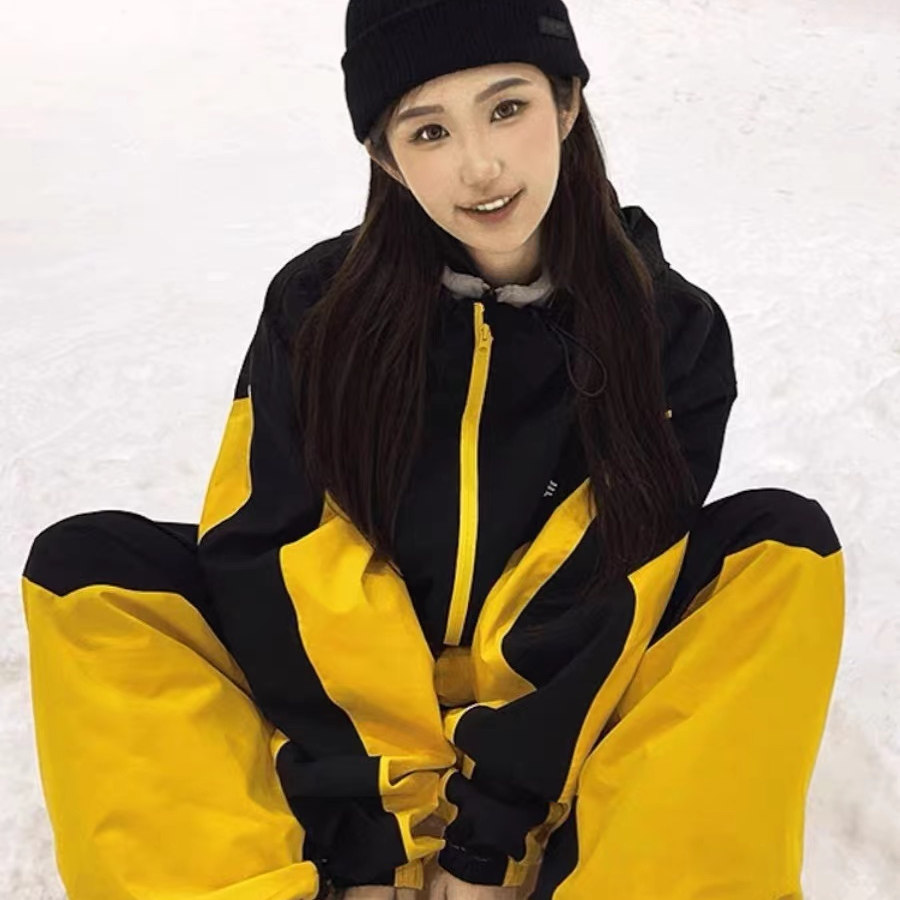 RAKU推荐Hewea新款自由式滑雪服套装单双板男女防水保暖全压胶3L