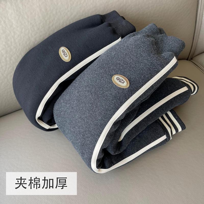 儿童冬装加厚保暖外穿棉裤女宝宝一条过冬裤子女童三层夹棉打底裤