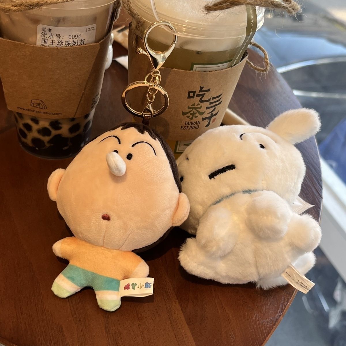 创意小阿呆抽纸盒毛绒玩具可爱卡通公仔纸巾盒小挂件包包挂饰跨境