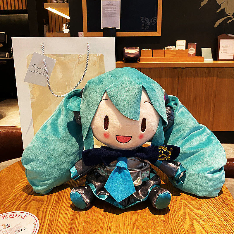 可爱玩偶毛绒玩具SEGA 初音未来 蝴蝶结 二次元世嘉毛绒公仔娃娃