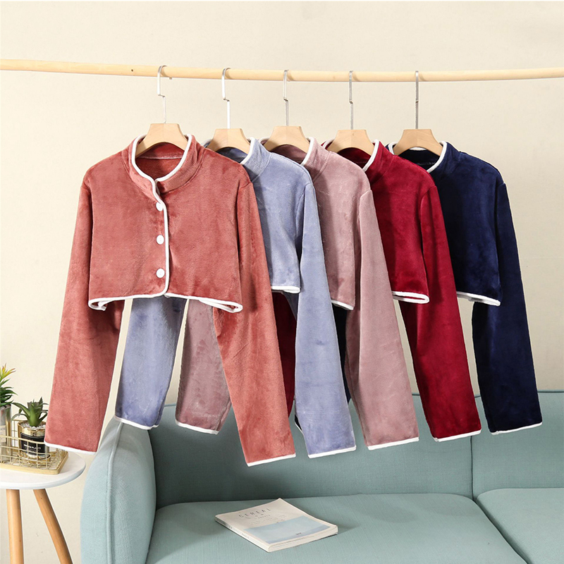 秋冬天法兰绒加厚护肩颈的保暖坎肩睡觉坎肩中老年肩膀防寒披肩