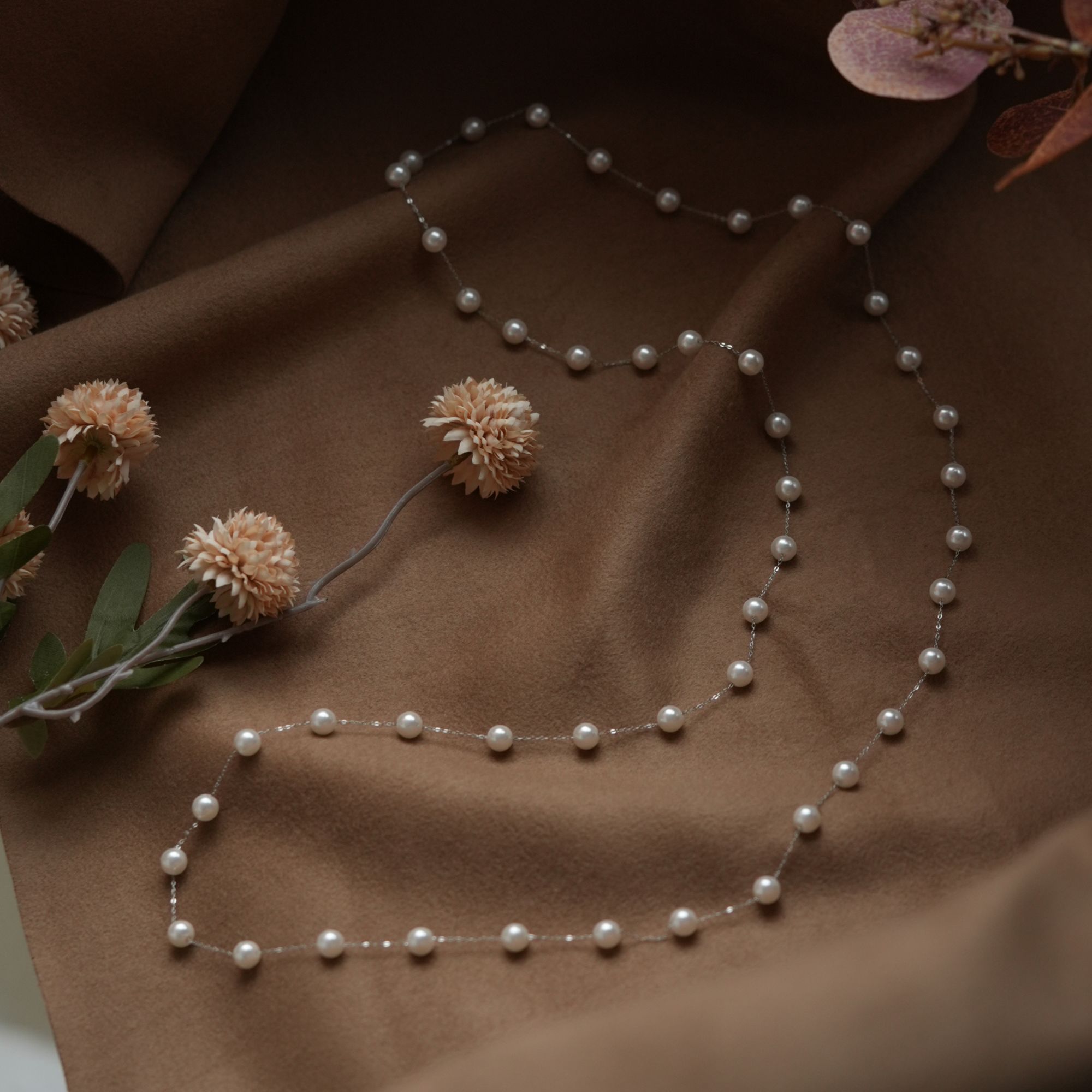 研初 链子925银 120cm超长满天星项链多戴时尚百搭个性优雅毛衣链