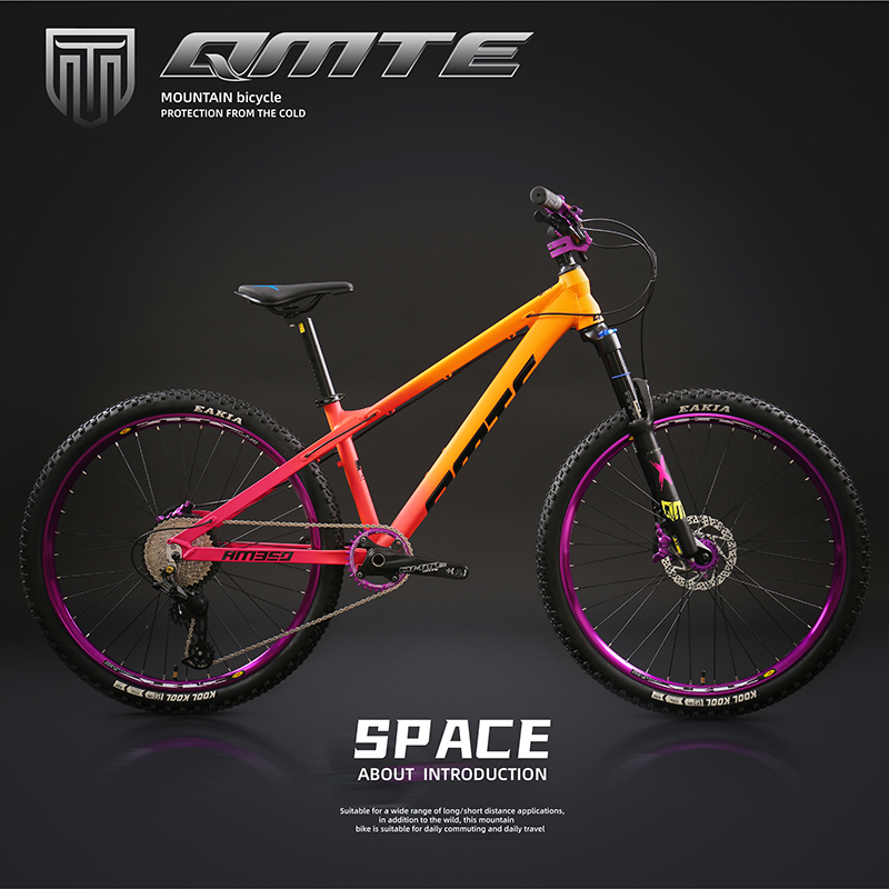 旗美特TK350PRO自行车单车速瑞达十速四活塞气压前叉旗自行车山地