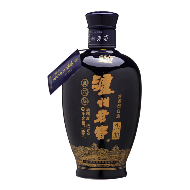 泸州老窖 蓝花瓷 头曲 浓香型 52度 168ml