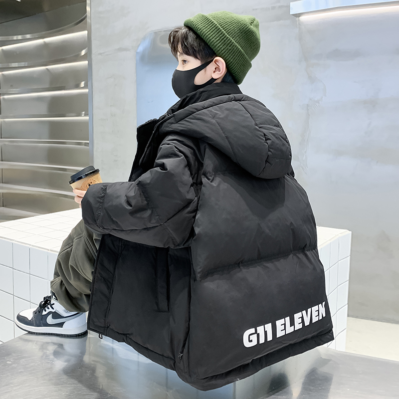 儿童装男童羽绒服冬季2024新款中长款男孩冬装洋气加厚中大童外套