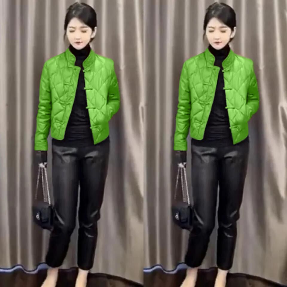大牌轻薄短款棉服女冬季新款时尚保暖显瘦棉衣外穿百搭