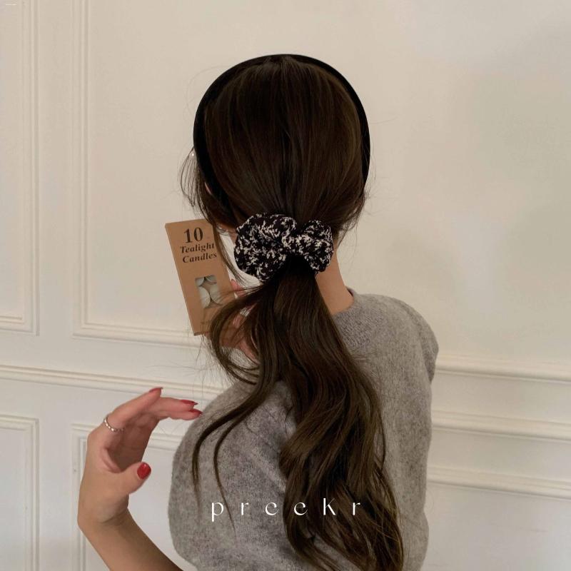碎花大发圈质感皮筋弹性好小众百搭耐用发饰少女时尚2023高马尾