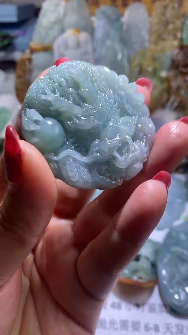 【闪购商品】定制翡翠未镶嵌龙牌