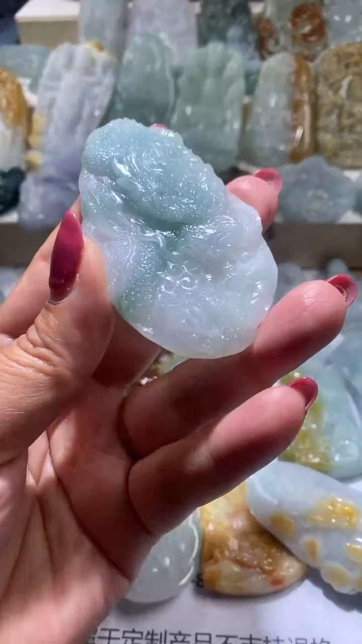 【闪购商品】定制翡翠未镶嵌龙牌