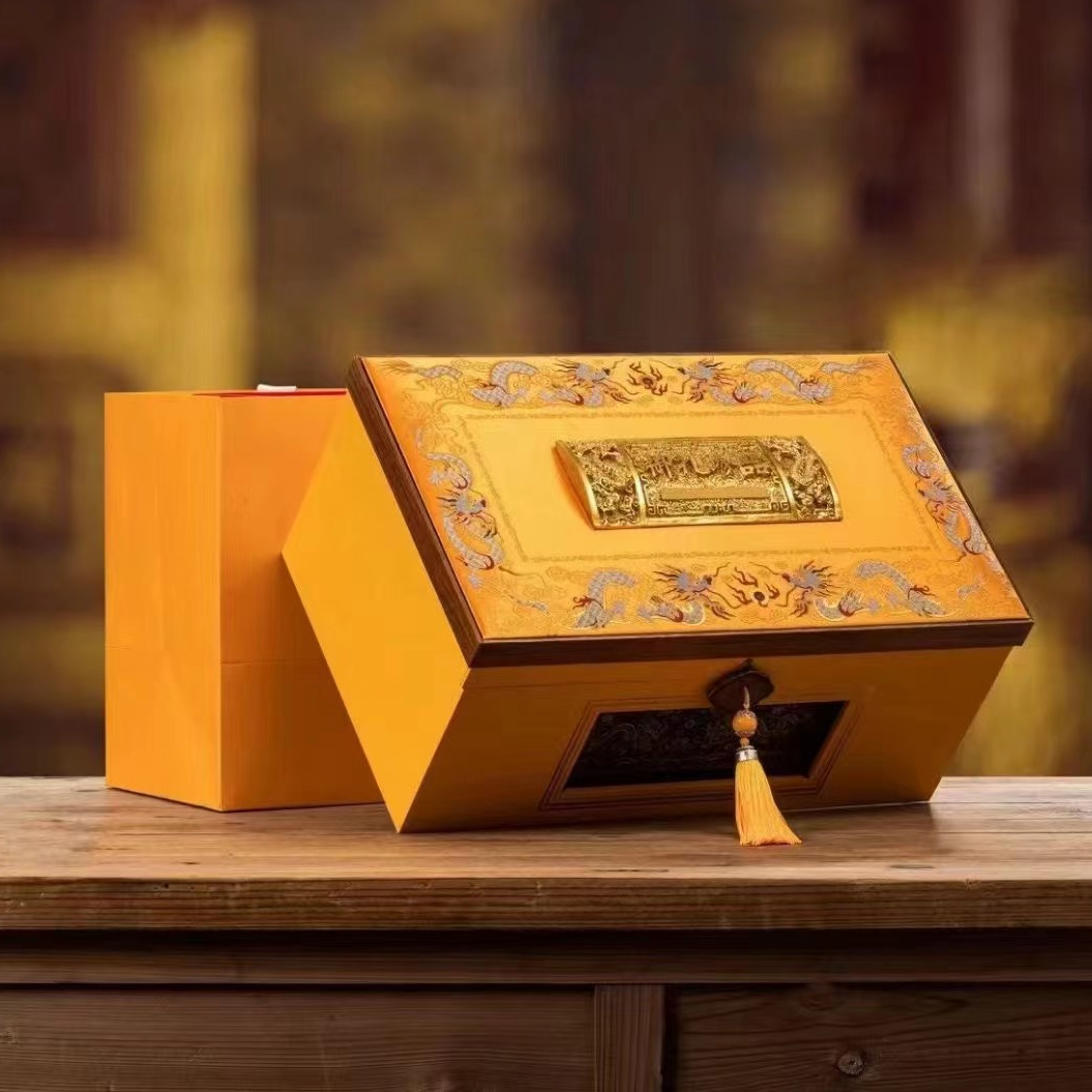 【御礼尊品双瓷罐】金骏眉 肉桂  花果香蜜香型茶叶礼盒装过年送礼