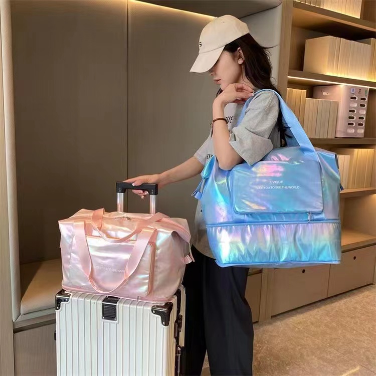 单肩网红时尚多功能轻便潮流健身旅行包旅行袋收纳包女士便携休闲