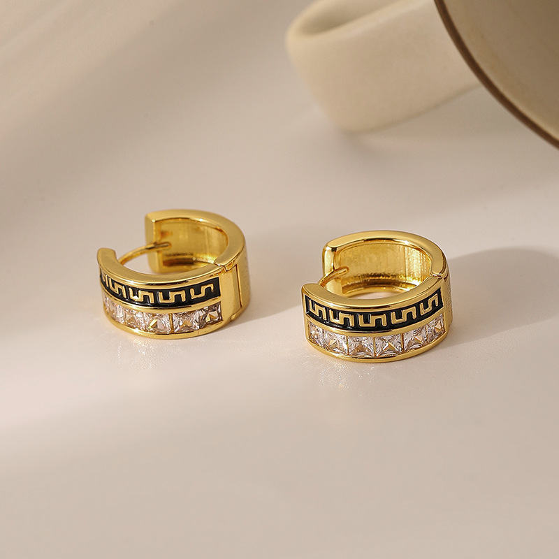 铜合金耳饰 3101个性时尚百搭气质轻奢耳扣耳饰