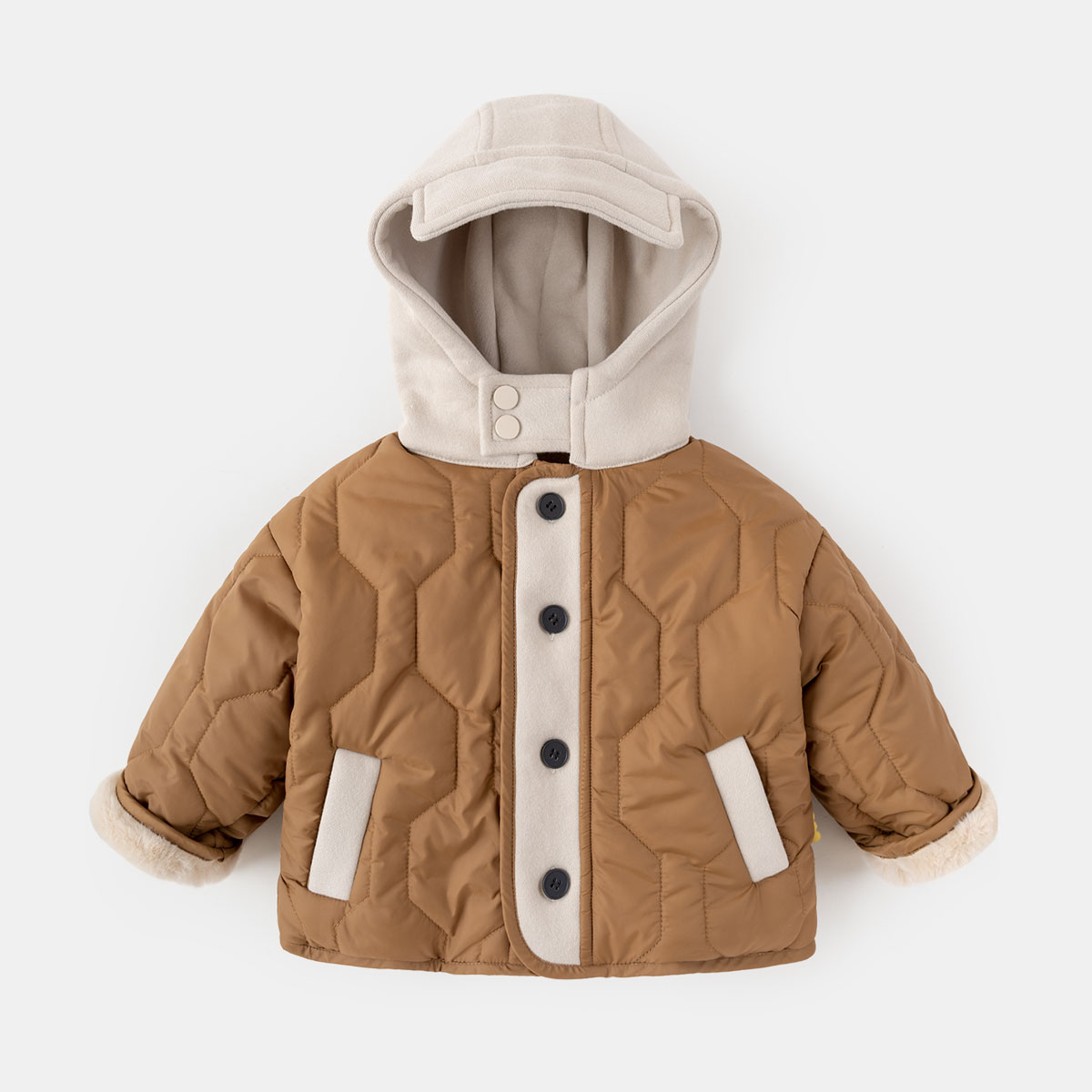 儿童棉服冬款宝宝时尚加厚锁温棉服洋气休闲连帽保暖韩版秋冬冬季