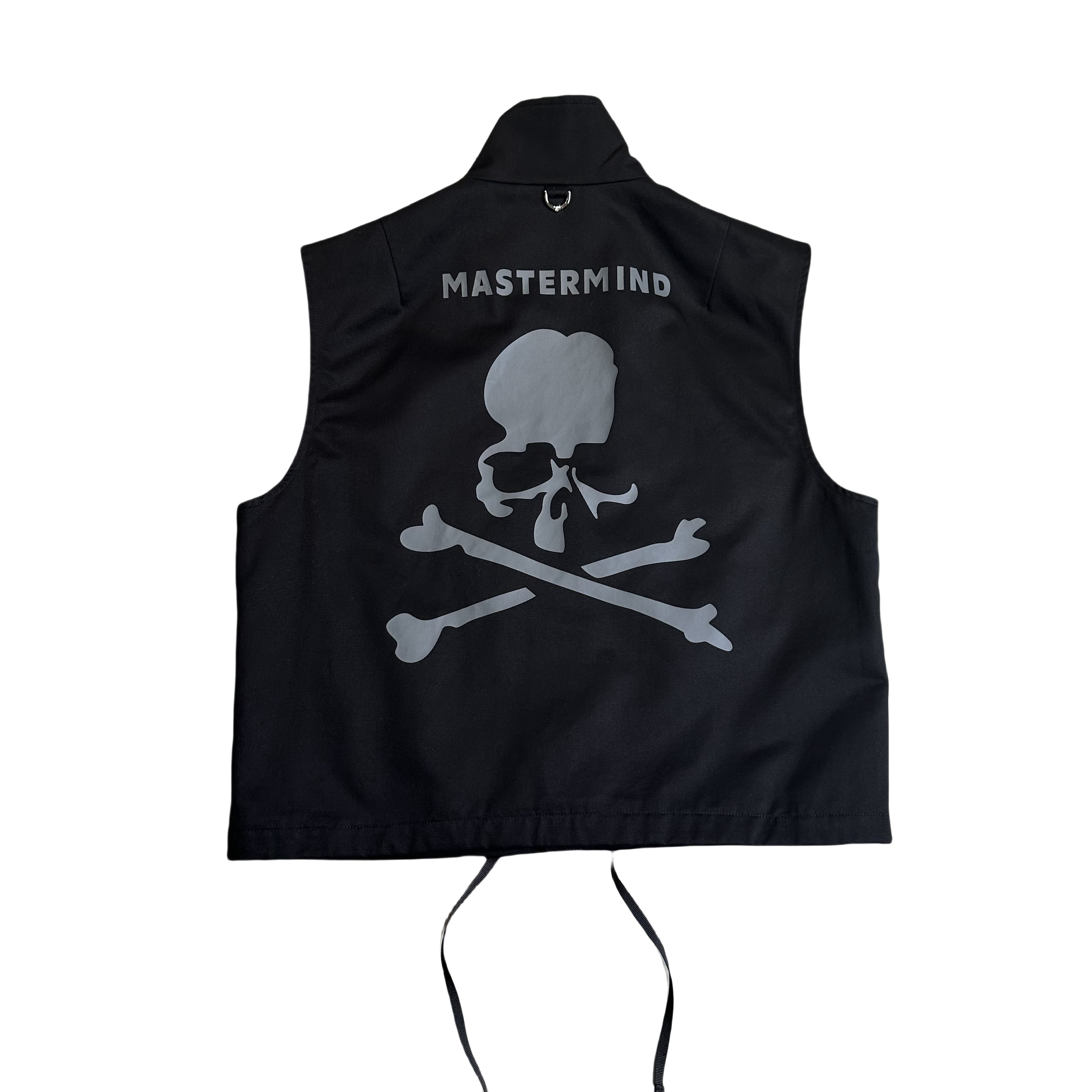MASTERMIND ROMANTIC新款多口袋坎肩暗黑风骷髅印花马甲外套Y229